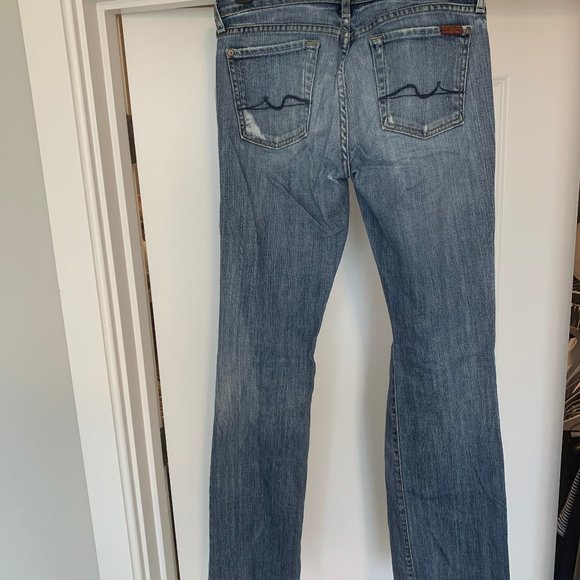 7 for all Mankind women's denim bootcut jeans size 29 - Picture 2 of 7